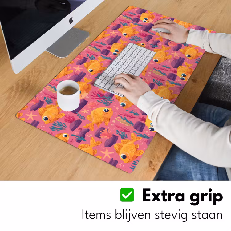 Bureau onderlegger - Goudvissen - Koraal - Kleurrijk — 6