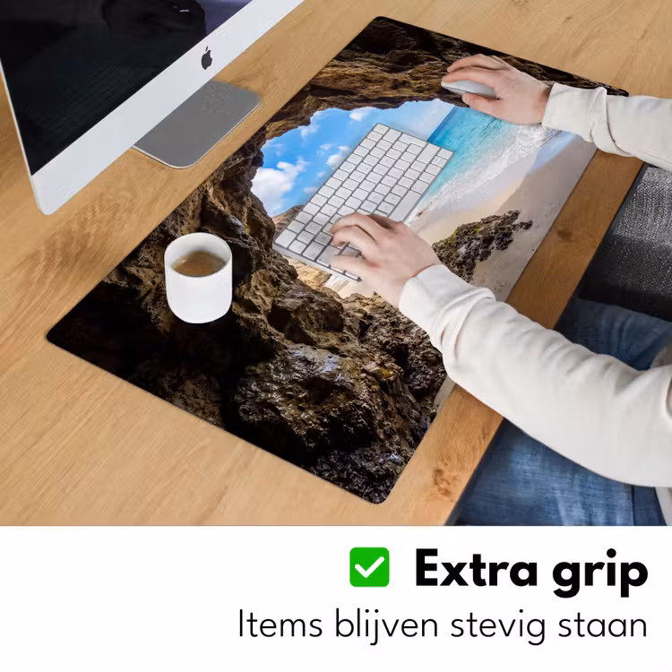 Bureau onderlegger - Grot - Strand - Zee - Blauw — 6