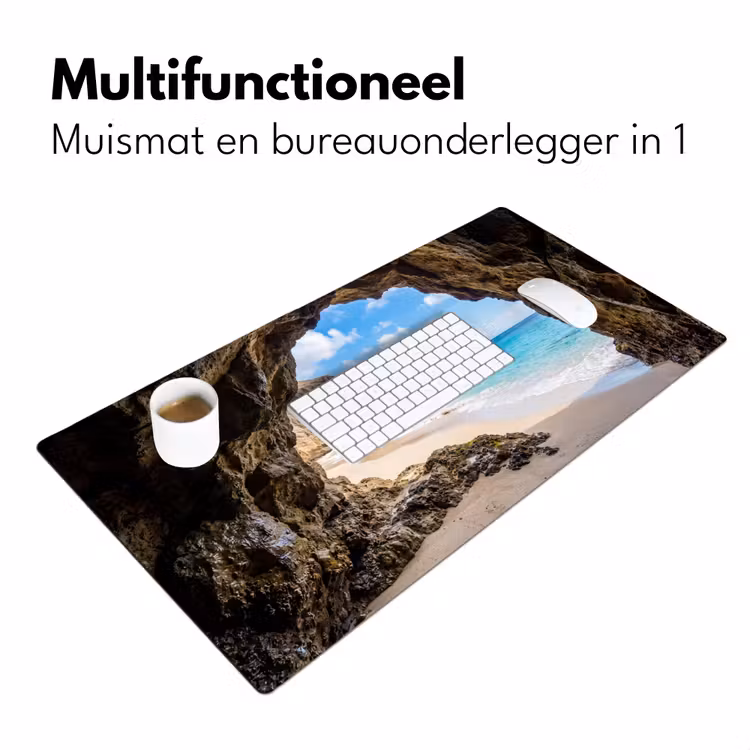 Bureau onderlegger - Grot - Strand - Zee - Blauw — 7