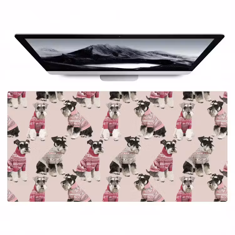 Bureau onderlegger - Honden - Truien - Rood — 1