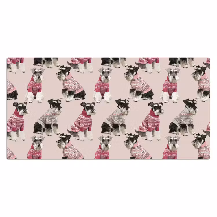 Bureau onderlegger - Honden - Truien - Rood — 2