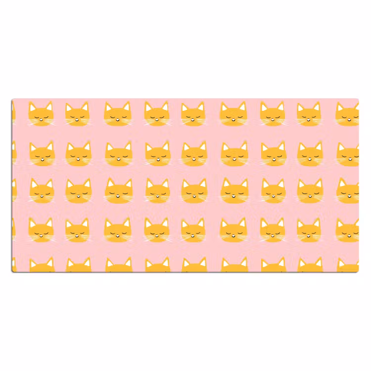 Bureau onderlegger - Katten - Patroon - Roze — 2