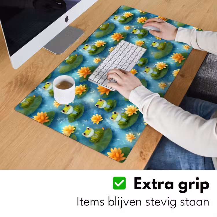 Bureau onderlegger - Kikker - Lelies - Groen — 6