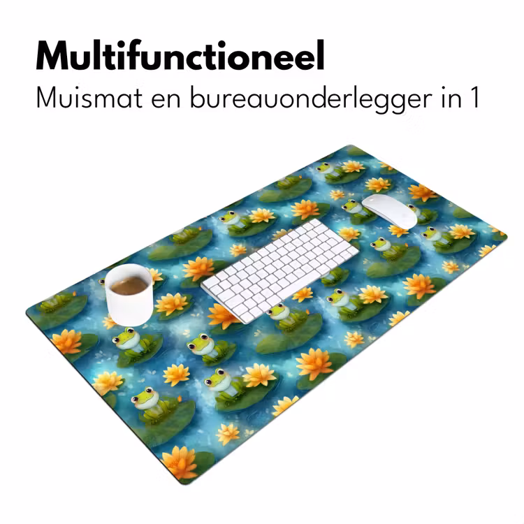Bureau onderlegger - Kikker - Lelies - Groen — 7