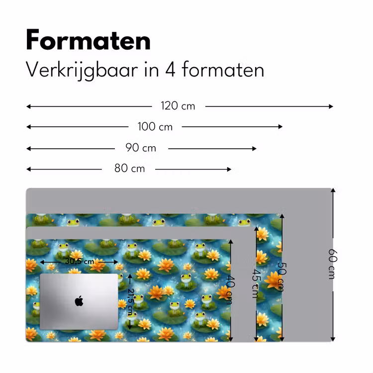 Bureau onderlegger - Kikker - Lelies - Groen — 8