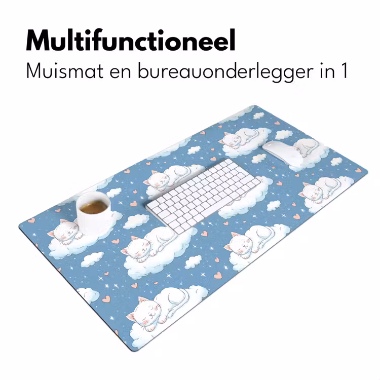 Bureau onderlegger - Kitten - Wolken - Blauw — 7