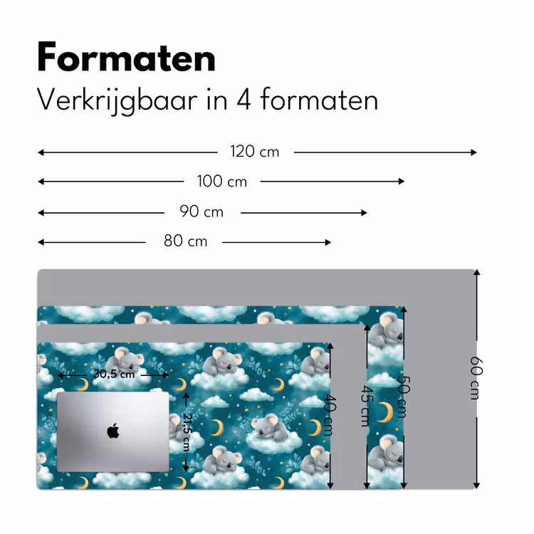 Bureau onderlegger - Koala's - Betoverend - Blauw — 8