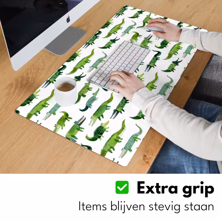 Bureau onderlegger - krokodillen - Speels - Groen — 6
