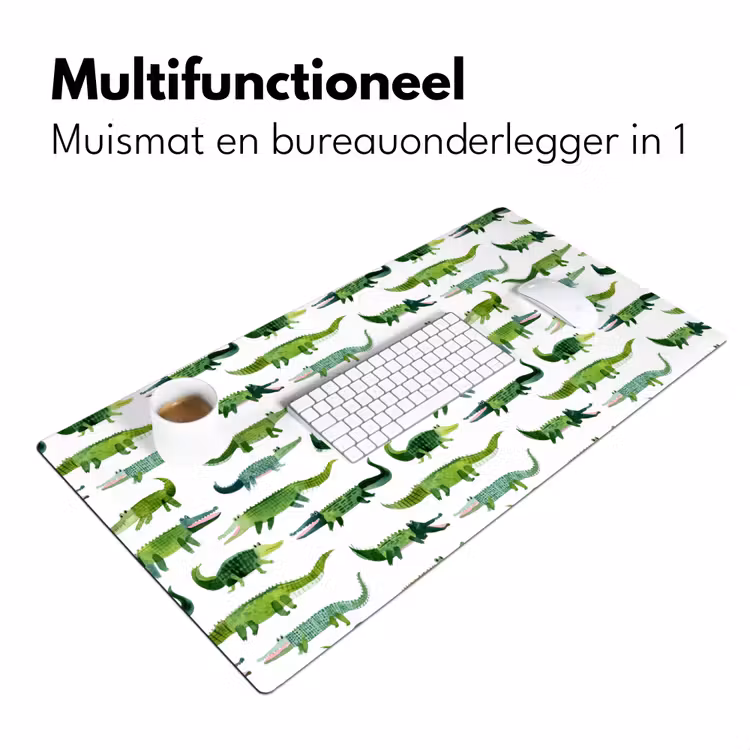 Bureau onderlegger - krokodillen - Speels - Groen — 7
