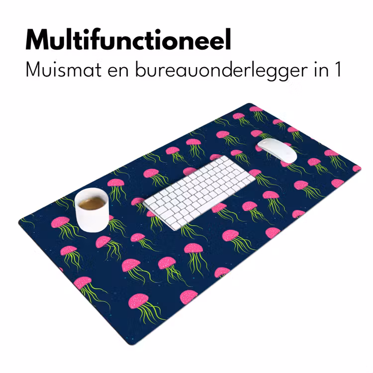 Bureau onderlegger - Kwallen - Diepzee - Neon — 7