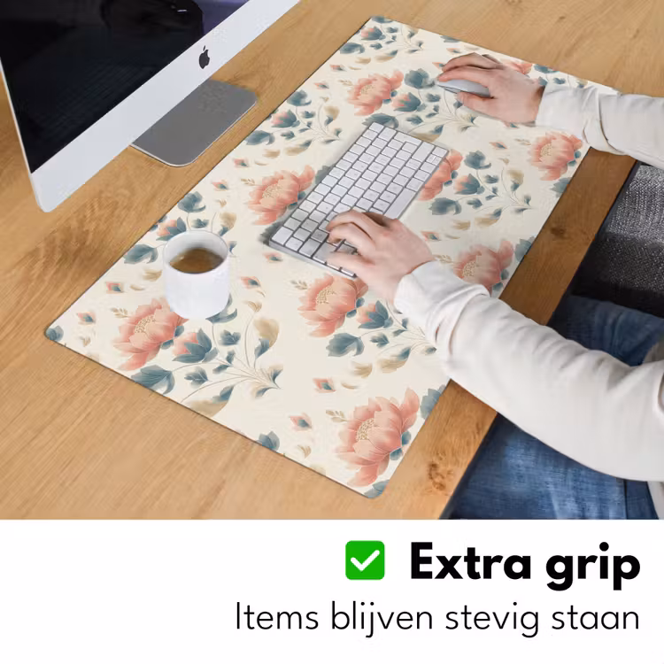 Bureau onderlegger - Lotus - Bloemen - Roze — 6