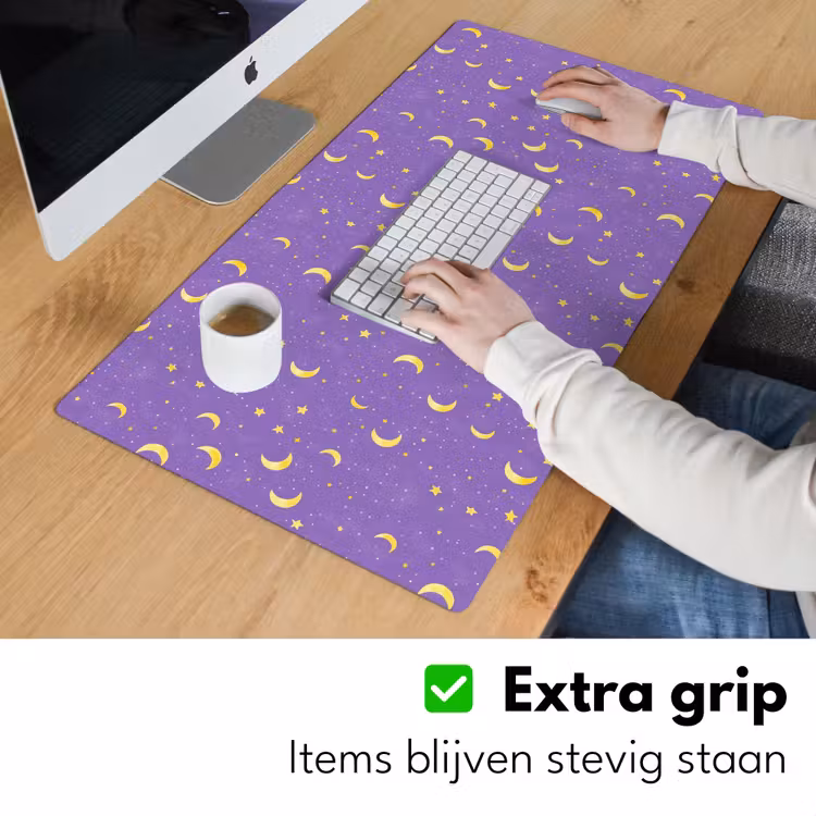 Bureau onderlegger - Manen - Sterren - Paars — 6