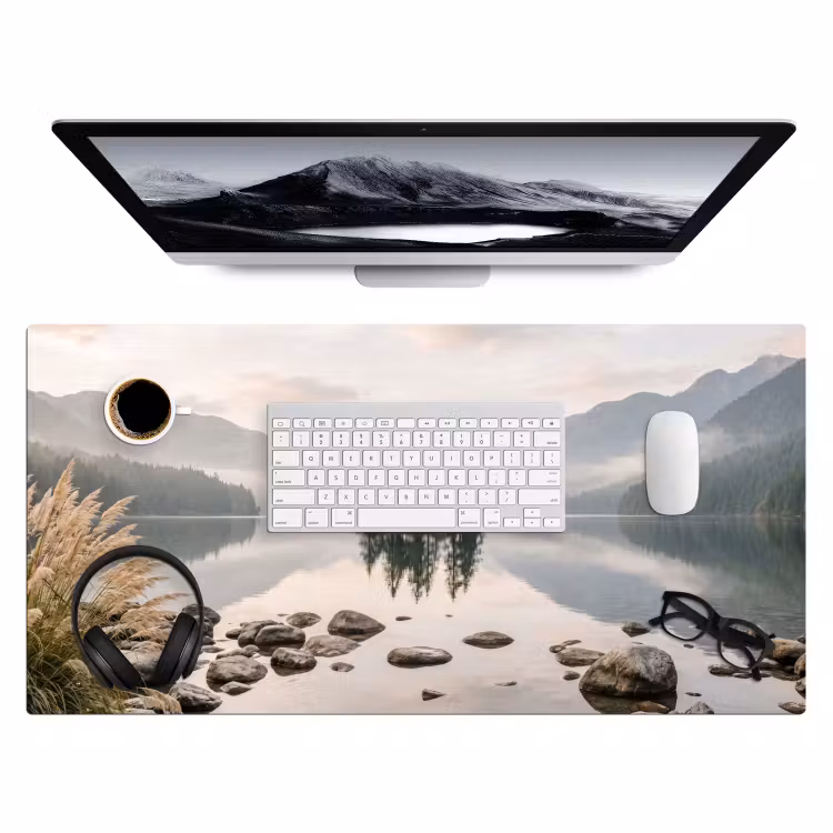 Bureau onderlegger - Meer - Bergen - Landschap - Groen — 4