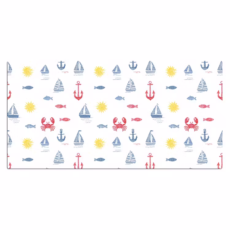 Bureau onderlegger - Nautisch - Illustraties - Kleurrijk — 2