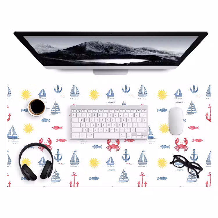 Bureau onderlegger - Nautisch - Illustraties - Kleurrijk — 4