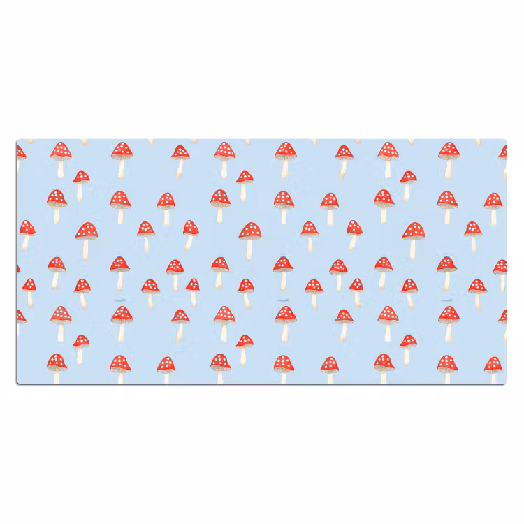 Bureau onderlegger - Paddenstoel -Sprookje - Blauw — 2