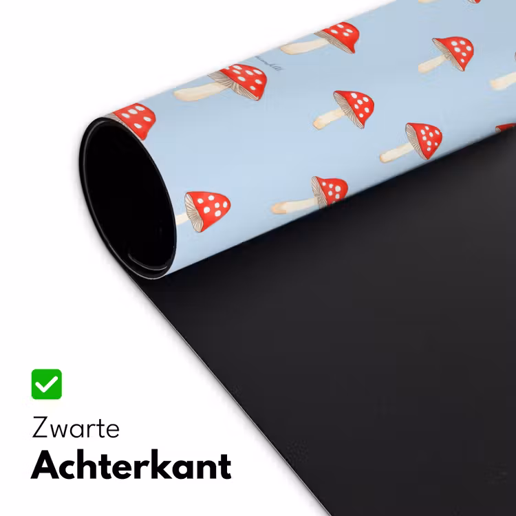 Bureau onderlegger - Paddenstoel -Sprookje - Blauw — 5