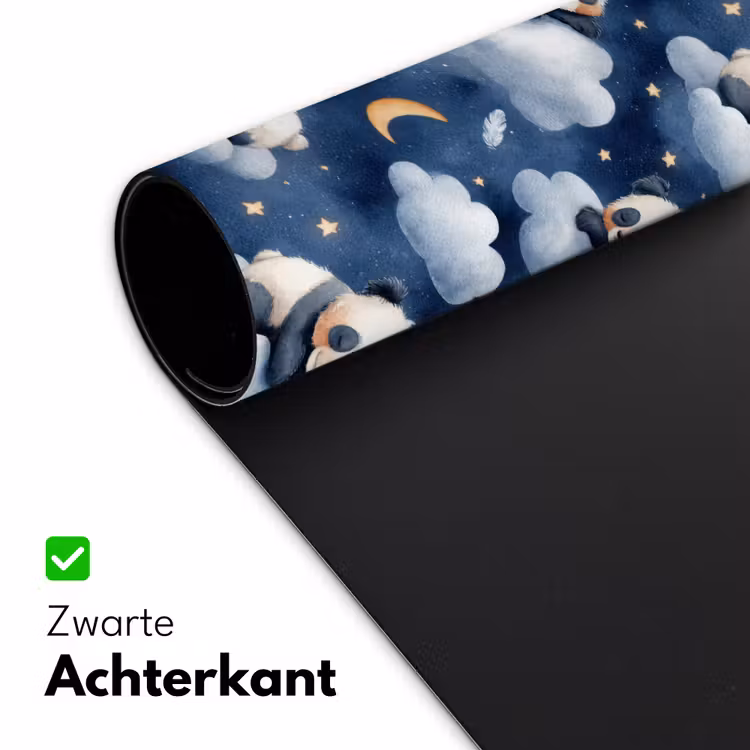 Bureau onderlegger - Panda's - Slapen - Blauw — 5