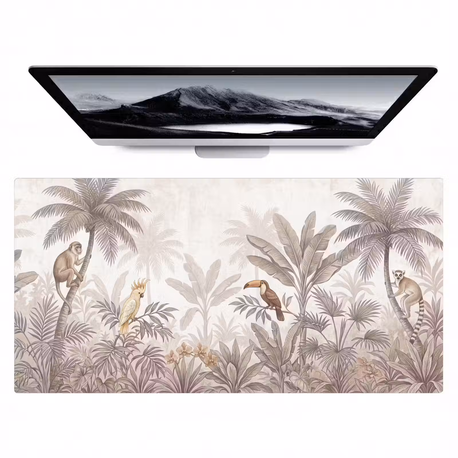Bureau onderlegger - Jungle - Dieren - Palmbomen — 1