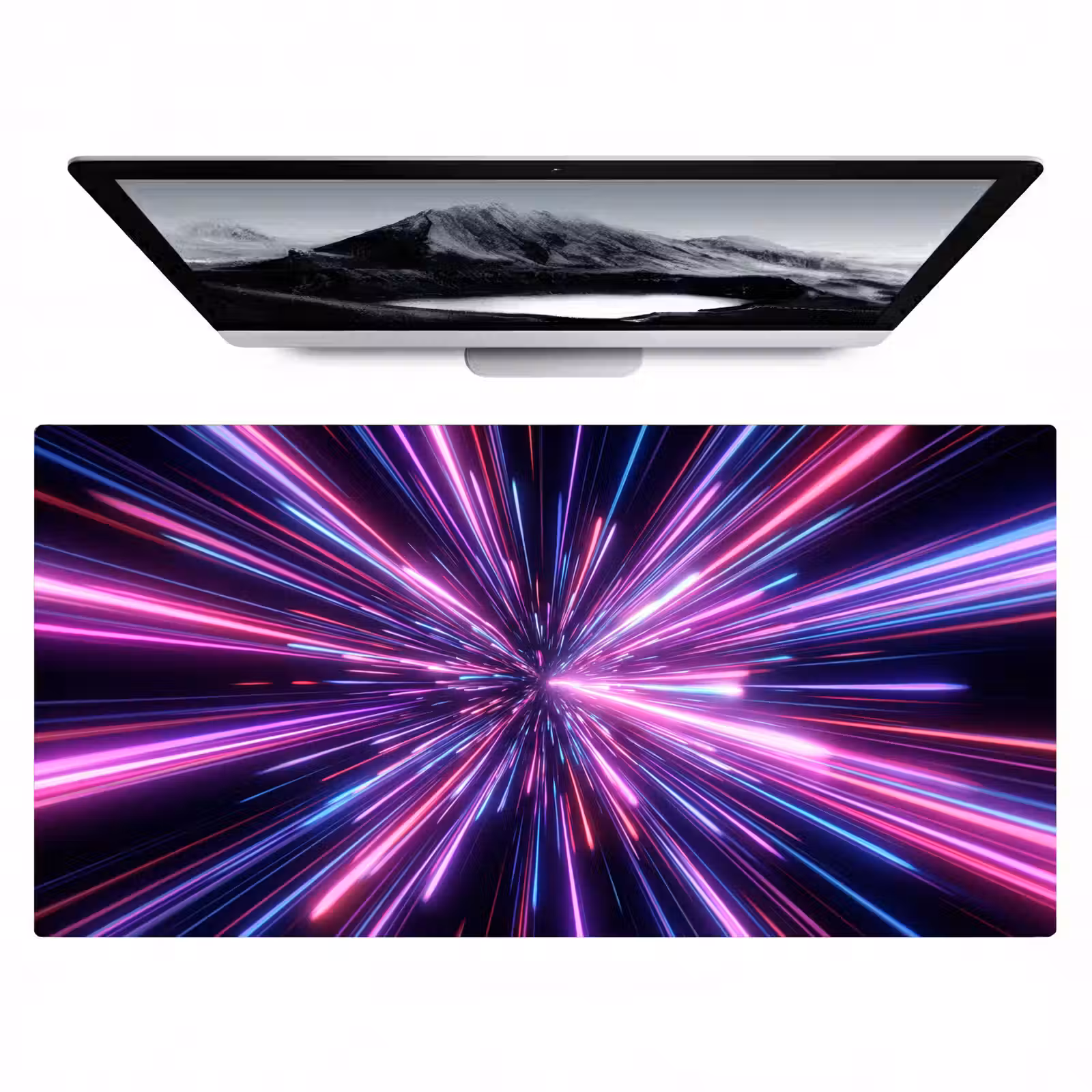 Bureau onderlegger - Lichtsnelheid - Ruimte - Roze - Paars — 1
