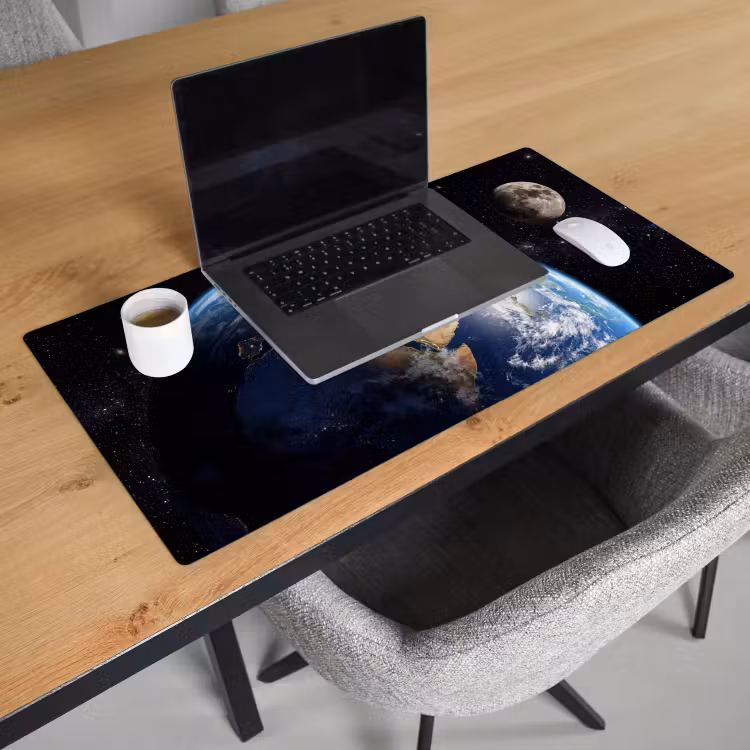 Bureau onderlegger - Aarde - Ruimte - Blauw - Groen — 3