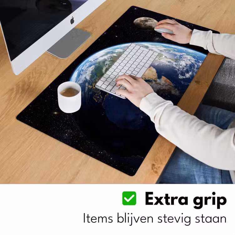 Bureau onderlegger - Aarde - Ruimte - Blauw - Groen — 6