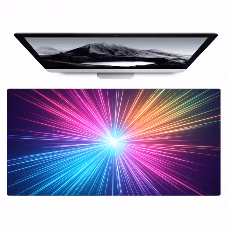 Bureau onderlegger - Abstract - Light - Burst - Modern - Colorful — 1