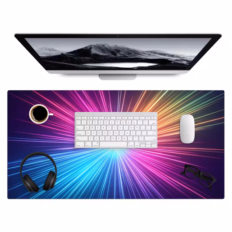 Bureau onderlegger - Abstract - Light - Burst - Modern - Colorful — 4