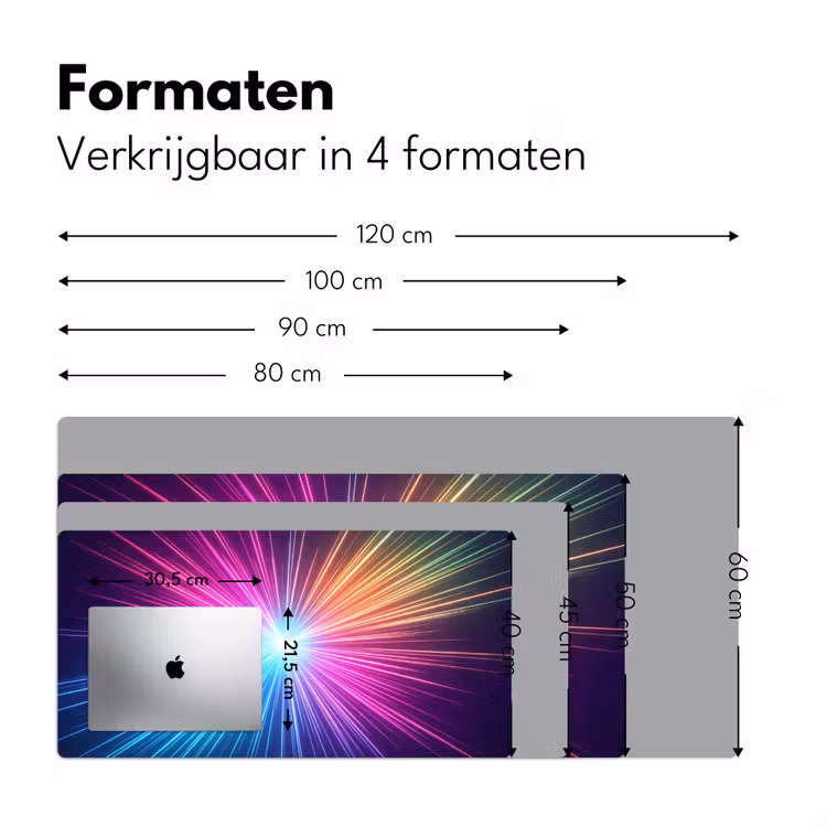 Bureau onderlegger - Abstract - Light - Burst - Modern - Colorful — 8