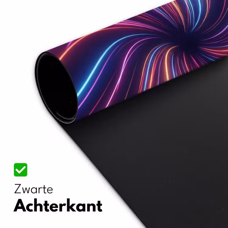 Bureau onderlegger - Abstract - Swirl - Futuristic - Neon — 5