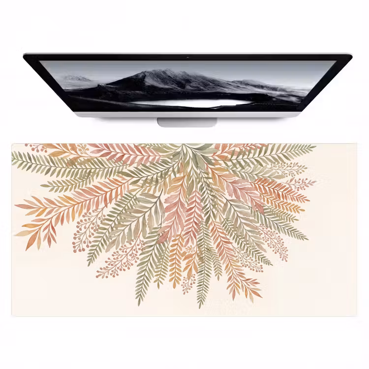 Bureau onderlegger - Botanisch - Aquarel - Kleurrijk — 1