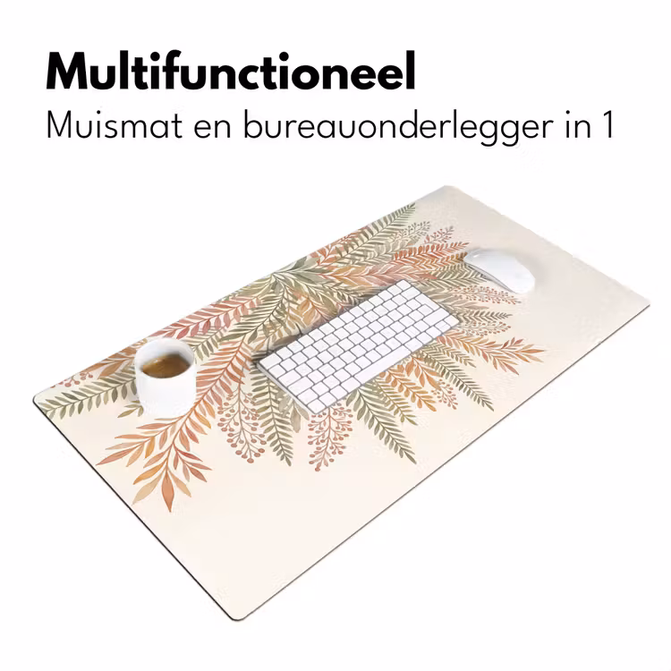 Bureau onderlegger - Botanisch - Aquarel - Kleurrijk — 7