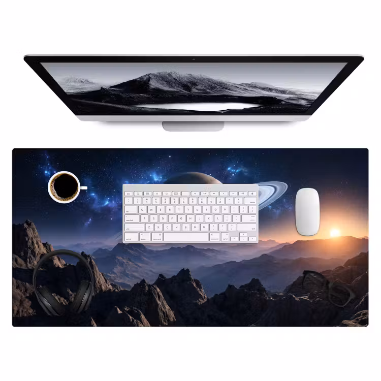 Bureau onderlegger - Fantasy - Kosmos - Landschap — 4