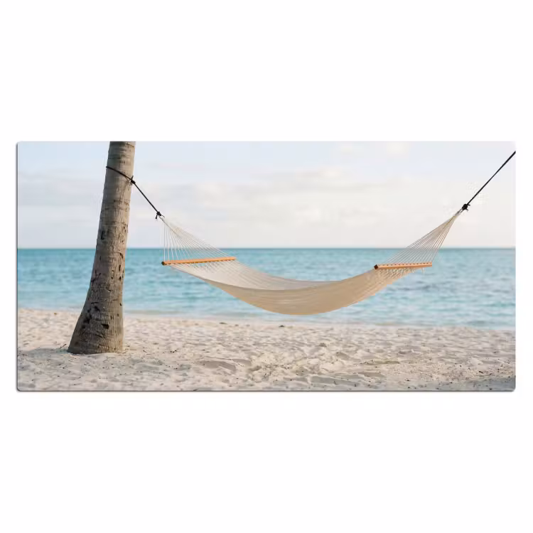 Bureau onderlegger - Hangmat - Strand - Wit — 2