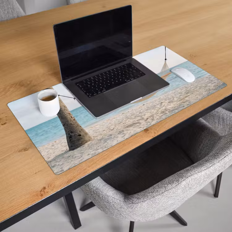 Bureau onderlegger - Hangmat - Strand - Wit — 3