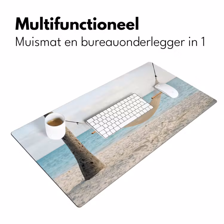 Bureau onderlegger - Hangmat - Strand - Wit — 7