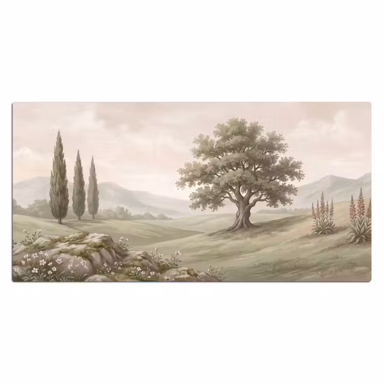 Bureau onderlegger - Heuvellandschap - Bomen - Natuur - Groen — 2