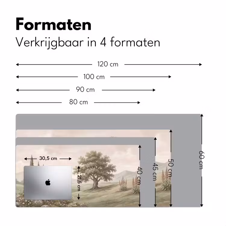 Bureau onderlegger - Heuvellandschap - Bomen - Natuur - Groen — 8