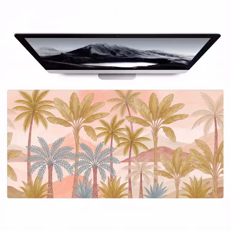 Bureau onderlegger - Illustratie - Palmbomen - Kleurrijk — 1