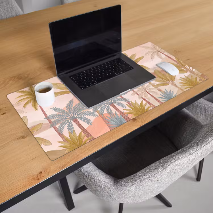 Bureau onderlegger - Illustratie - Palmbomen - Kleurrijk — 3