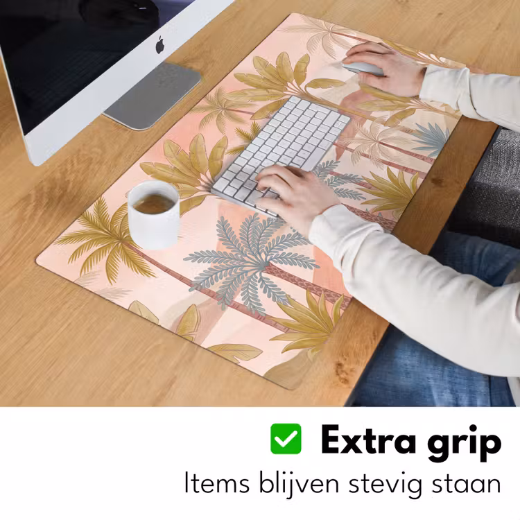 Bureau onderlegger - Illustratie - Palmbomen - Kleurrijk — 6