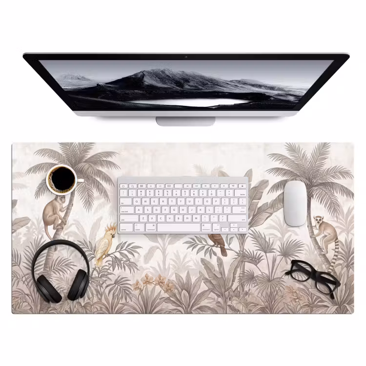 Bureau onderlegger - Jungle - Dieren - Palmbomen — 4