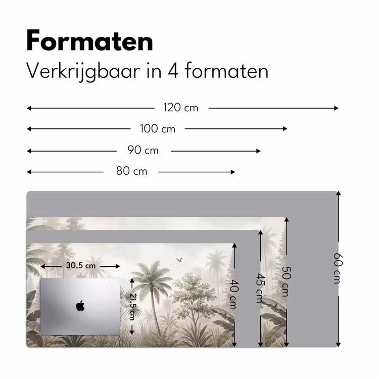 Bureau onderlegger - Jungle - Palmbomen - Natuur — 8