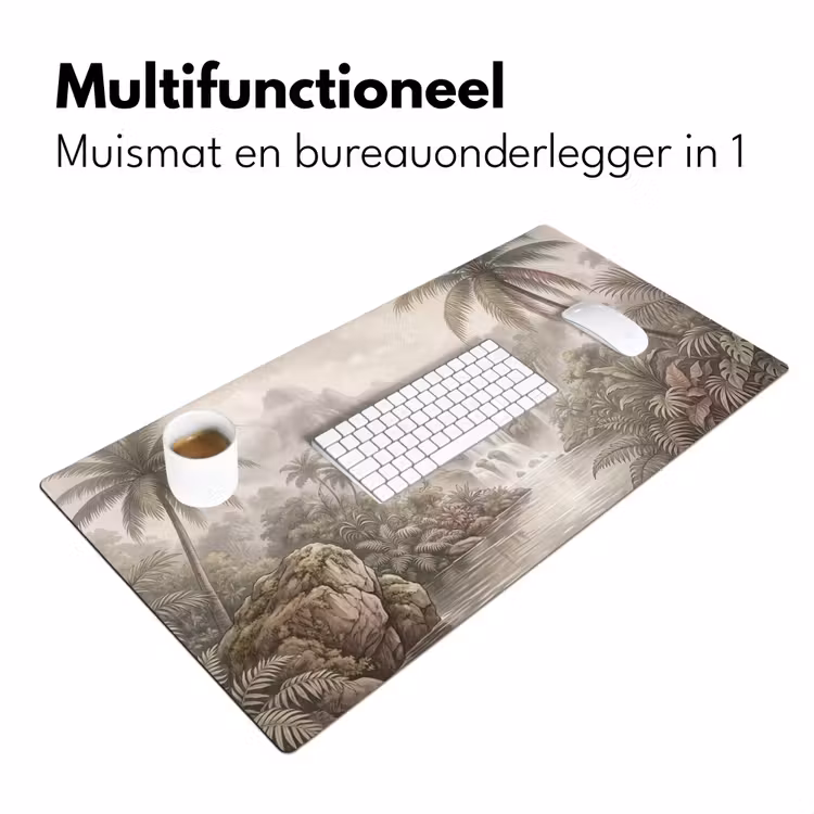 Bureau onderlegger - Jungle - Watervallen - Tropisch - Illustratie — 7