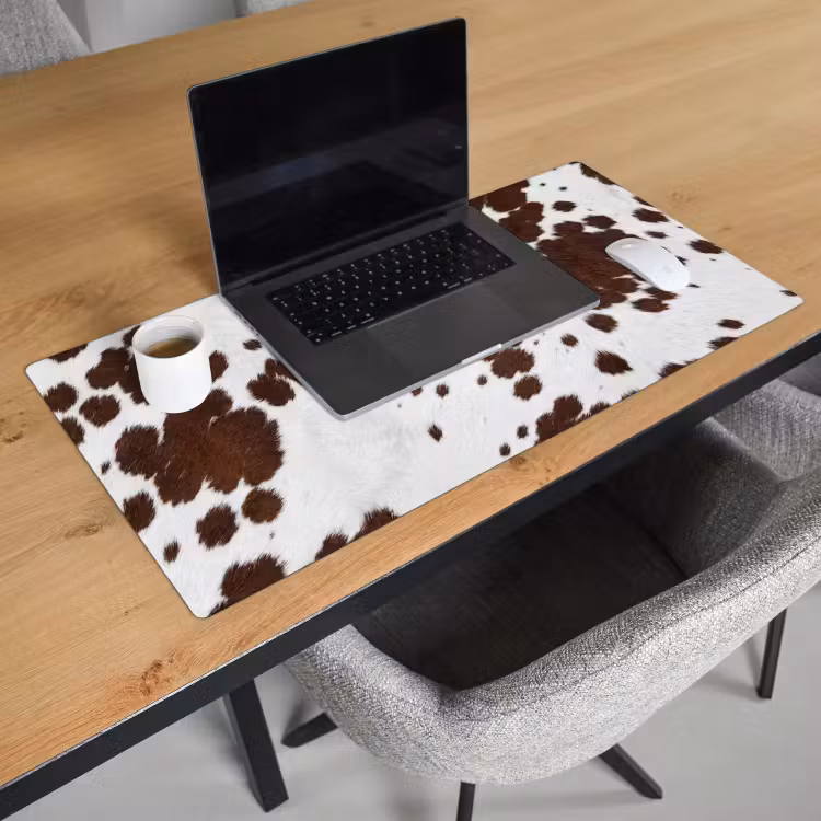 Bureau onderlegger - Koeienhuid - Klassiek - Bruin — 3