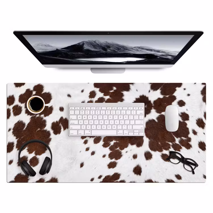 Bureau onderlegger - Koeienhuid - Klassiek - Bruin — 4