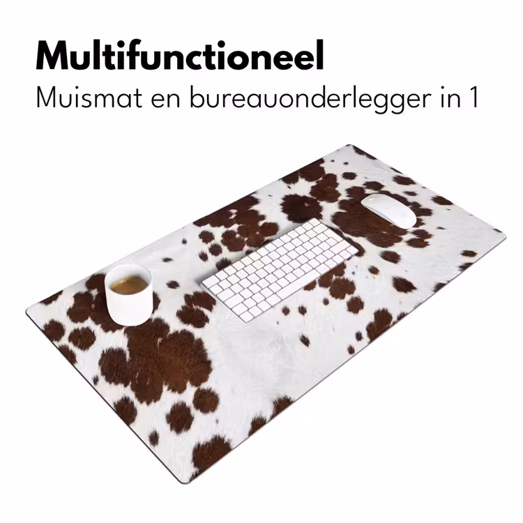 Bureau onderlegger - Koeienhuid - Klassiek - Bruin — 7