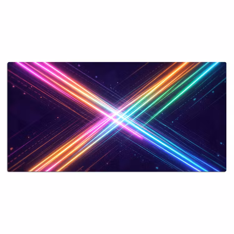 Bureau onderlegger - Kruisen - Lasterstralen - Neon — 2