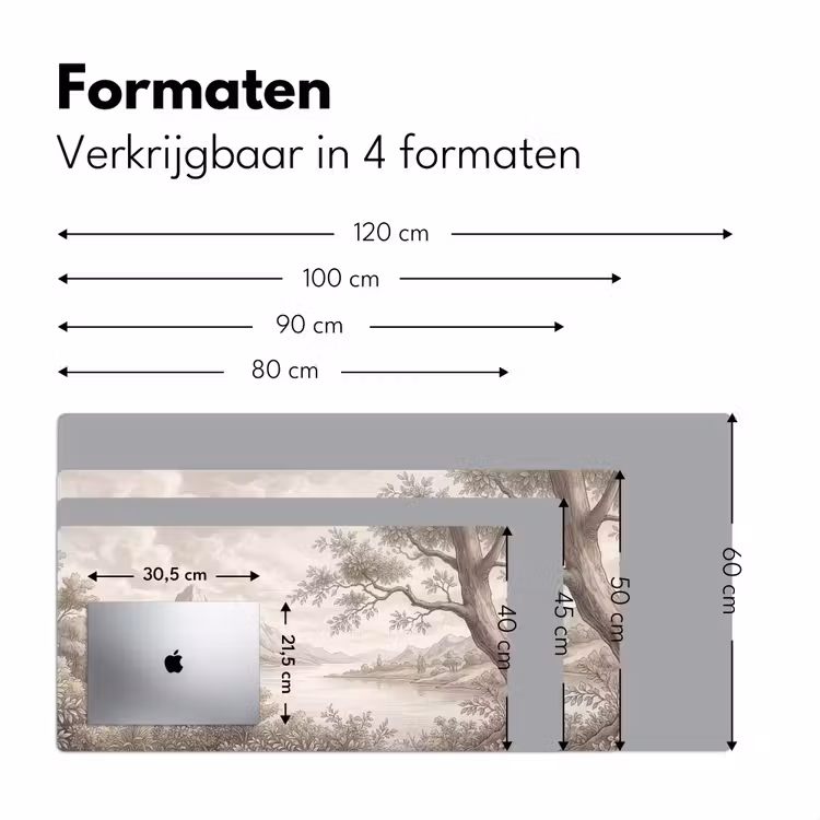 Bureau onderlegger - Landschap - Bergen - Meer - Natuur — 8