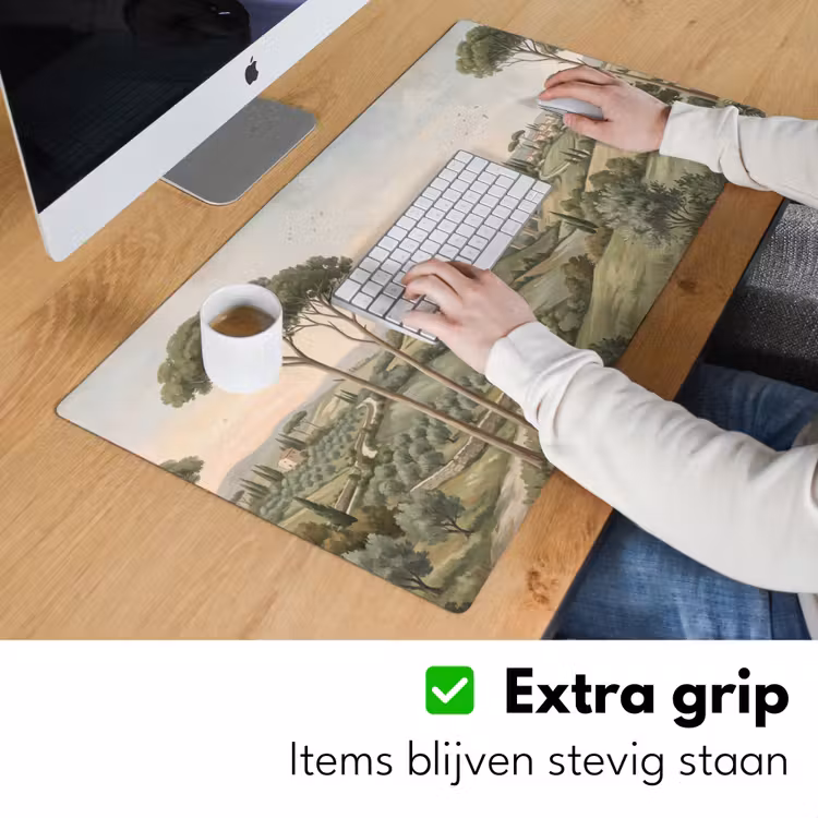 Bureau onderlegger - Landschap - Heuvels - Zandpad - Groen — 6